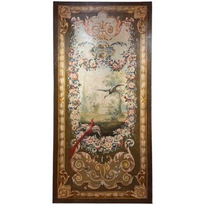Mid 19th Century Aubusson Tapestry Cartoon