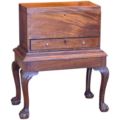 19th Century English George III Mahogany Diminutive Side Table
