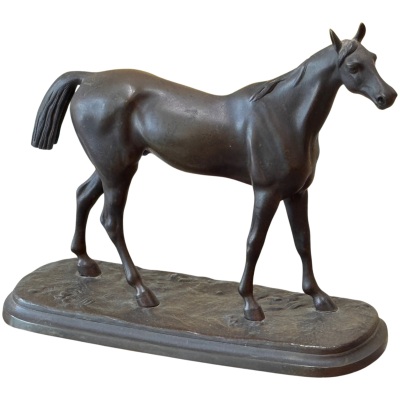 Late 19th Century English Cast Bronze Horse